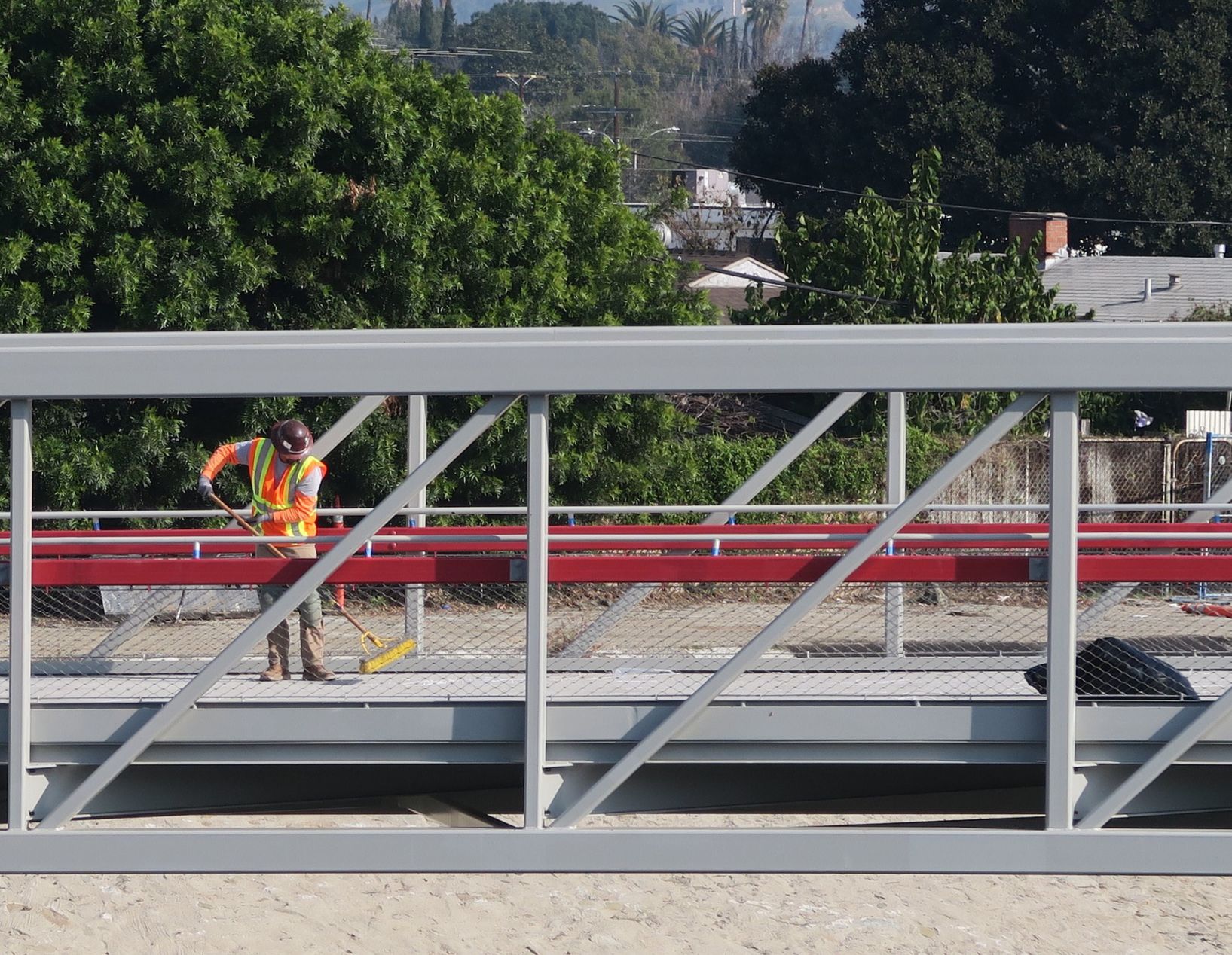 Red Car LA River Bridge nearing completion Jesus Sanchez 1-5-2020 2-58-31 PM.JPG